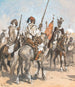 Bedoeïnen te paard - Max Tilke — weergave van het kunstwerk