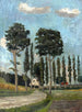 Allée dans la région de Dachau - Max Zettler — weergave van het kunstwerk