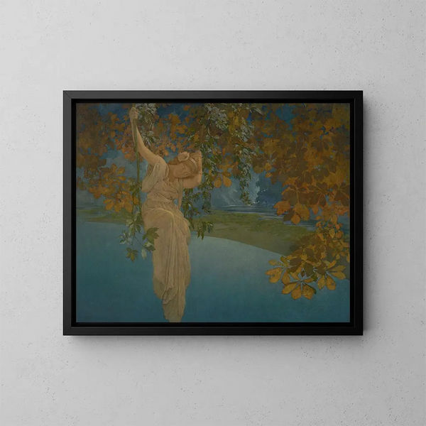 Rêveries - Maxfield Parrish — framed artwork on a wall