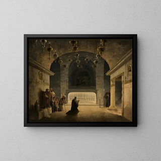 Maxim Nikiforovitsch Worobjeff - Interior of the crypt in the Church of the Nativity in Bethlehem.webp