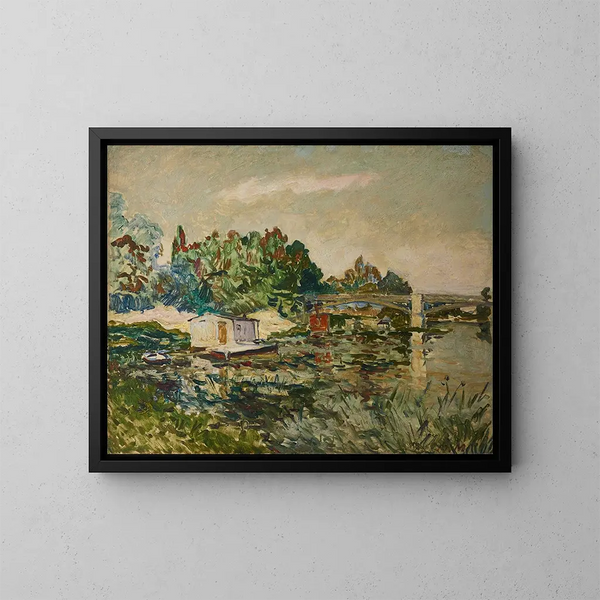 Bords de la Marne - Maxime Maufra — framed artwork on a wall