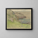 Kust rotsachtig in Bretagne - Maxime Maufra — ingelijst kunstwerk aan de muur
