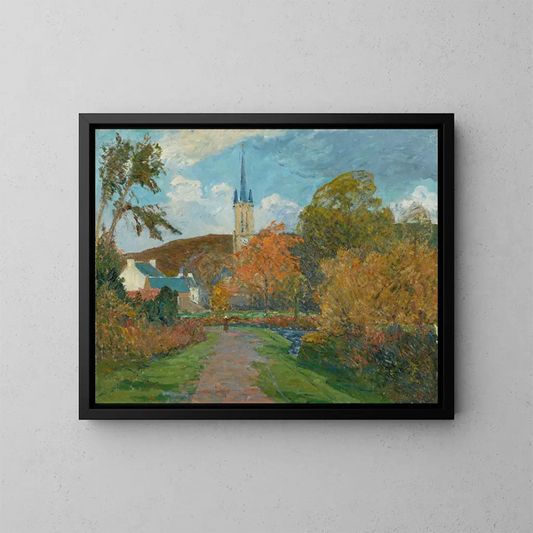 L'Automne à Saint-Jean-du-Doigt - Maxime Maufra — framed artwork on a wall
