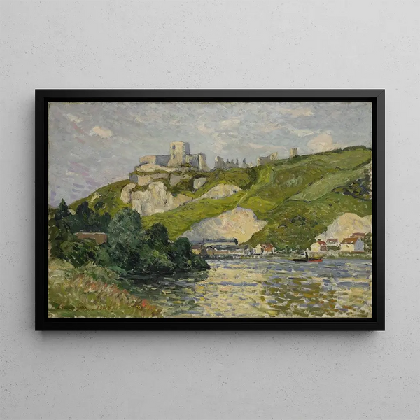 Le Château-Gaillard après-midi - Maxime Maufra — framed artwork on a wall