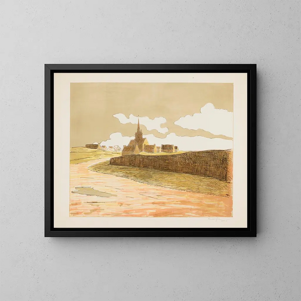 Notre-Dame de la Clarté - Maxime Maufra — framed artwork on a wall
