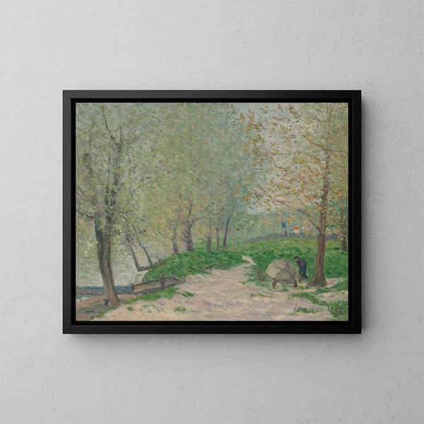 Spring Painting in Champigny-sur-Marne - Maxime Maufra — framed artwork on a wall