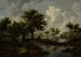 Landscape painting wooded - Meindert Hobbema — artwork view