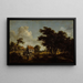 De Molens - Meindert Hobbema — ingelijst kunstwerk aan de muur