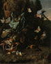 Dieren en planten - Melchior d'Hondecoeter — weergave van het kunstwerk