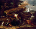 De raaf tentoongesteld - Melchior d'Hondecoeter — weergave van het kunstwerk