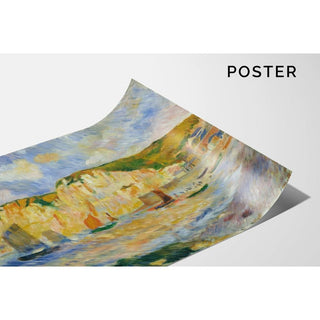 Mer et falaises - Pierre-Auguste Renoir | Reproduction Tableau Décoration murale affiche copie
