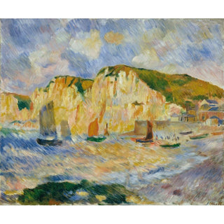 Mer et falaises - Pierre-Auguste Renoir | Reproduction Tableau Décoration murale affiche copie