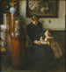 Mother must read the artist, his wife, and his child - Viggo Johansen — artwork view