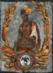 Allégorie de la patrie avec portrait de l'empereur Moctezuma - Ecole mexicaine — weergave van het kunstwerk
