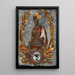Allégorie de la patrie avec portrait de l'empereur Moctezuma - Ecole mexicaine — ingelijst kunstwerk aan de muur