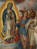 Maagd van Guadalupe met Juan Diego - Mexicaanse school — weergave van het kunstwerk