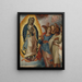 Maagd van Guadalupe met Juan Diego - Mexicaanse school — ingelijst kunstwerk aan de muur