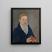 Portret van een jonge jongen - Micah Williams — ingelijst kunstwerk aan de muur