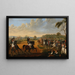 Inspectie van het 14e Regiment van Krijgsgevangenen van het Hertogdom van Warschau - Michał Chylewski — ingelijst kunstwerk aan de muur