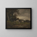 Schapen in de weide aan de rand van het bos - Michał Elwiro Andriolli — ingelijst kunstwerk aan de muur