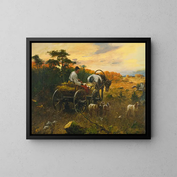 End of Day - Michał Gorstkin Wywierski — framed artwork on a wall