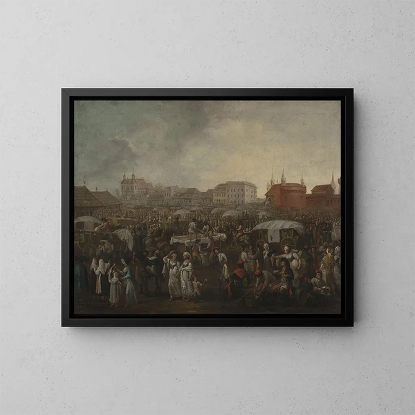 Market of Kleparz - Michał Stachowicz — framed artwork on a wall