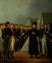 van Reverend Józef Jakubowski bij het kamp van Kościuszko nabij Warschau in 1794 - Michał Stachowicz — weergave van het kunstwerk