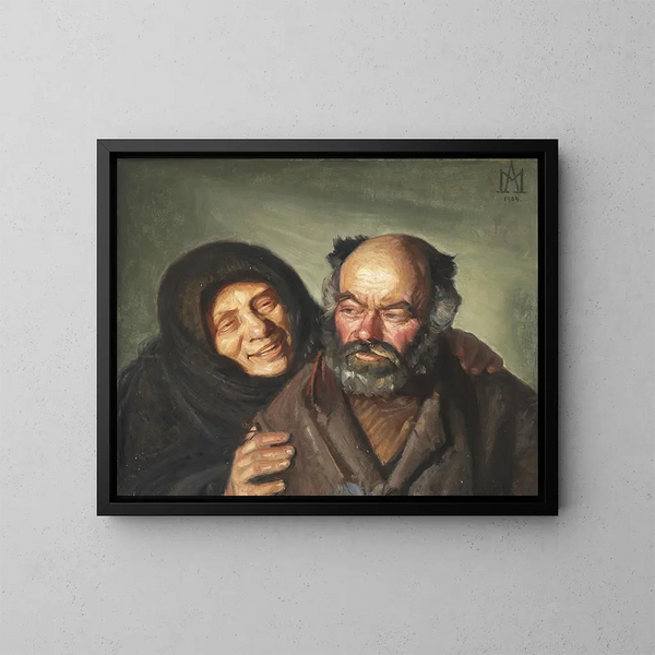 van Bonatzi en de vrolijke Elsie - Michael Ancher — ingelijst kunstwerk aan de muur