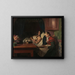 bij het bed van grootmoeder - Michael Ancher — ingelijst kunstwerk aan de muur