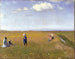 van kinderen en jonge meisjes die bloemen plukken in een veld ten noorden van Skagen - Michael Ancher — weergave van het kunstwerk