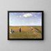 van kinderen en jonge meisjes die bloemen plukken in een veld ten noorden van Skagen - Michael Ancher — ingelijst kunstwerk aan de muur