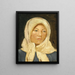 Een jonge vrouw uit Skagen met een tulband - Michael Ancher — ingelijst kunstwerk aan de muur
