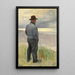 Vissers die naar de zee kijken - Michael Ancher — ingelijst kunstwerk aan de muur