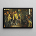 In de hut van de handelaar op een winterdag waarop niet wordt gevist - Michael Ancher — ingelijst kunstwerk aan de muur