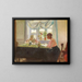 Lees van het licht door het raam - Michael Ancher — ingelijst kunstwerk aan de muur