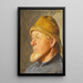 Vissersboot van Skagen met een zuidwestenwind - Michael Ancher — ingelijst kunstwerk aan de muur