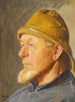 Vissersboot van Skagen met een zuidwestenwind - Michael Ancher — weergave van het kunstwerk