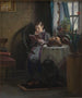 De vrouw die leest van de kunstenaar - Michael Ancher — weergave van het kunstwerk