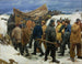 De reddingsboot wordt meegevoerd door de duinen - Michael Ancher — weergave van het kunstwerk