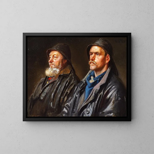Van vissers - Michael Ancher — ingelijst kunstwerk aan de muur