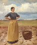 Jonge Meisje - Michael Ancher — weergave van het kunstwerk
