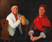 Koppel zittend - Michael Neder — weergave van het kunstwerk