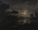 Italiaanse landschapkunstdruk bij zonsondergang - Michael Wutky — weergave van het kunstwerk