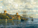 van het uitzicht op de Bosporus met Rumelihisari - Michael Zeno Diemer — weergave van het kunstwerk