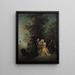 La Partie de dames - Michel-Barthélemy Ollivier — ingelijst kunstwerk aan de muur