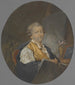De miniatuurschilder Peter Adolf Hall - Michel Martin Drolling — weergave van het kunstwerk