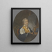 De miniatuurschilder Peter Adolf Hall - Michel Martin Drolling — ingelijst kunstwerk aan de muur