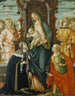 Maria en het kind Jezus met engelen Sint-Paulus en Agatha - Michele Ciampanti — weergave van het kunstwerk