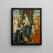 Maria en het kind Jezus met engelen Sint-Paulus en Agatha - Michele Ciampanti — ingelijst kunstwerk aan de muur