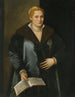 Portret van een diva die Artemisia Roberti - Micheli Parrasio zou zijn — weergave van het kunstwerk